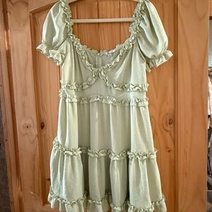 Ruffle detail dress!